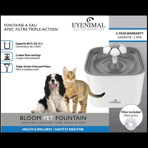 EYENIMAL Bloom Pet Fountain - fontaine à eau pour animaux de compagnie